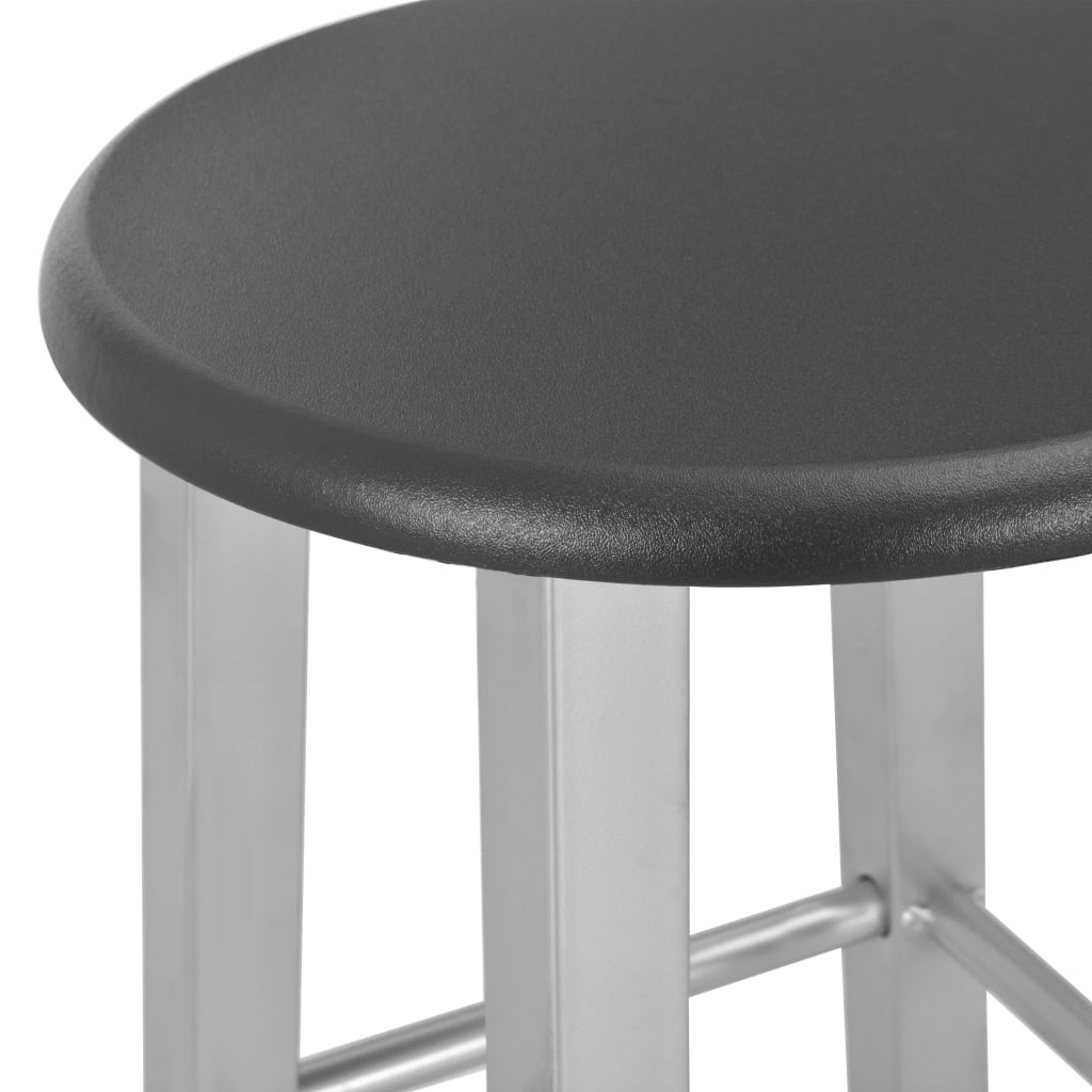 Baarijakkarat 2 kpl hopea MDF - Sisustajankoti.fi