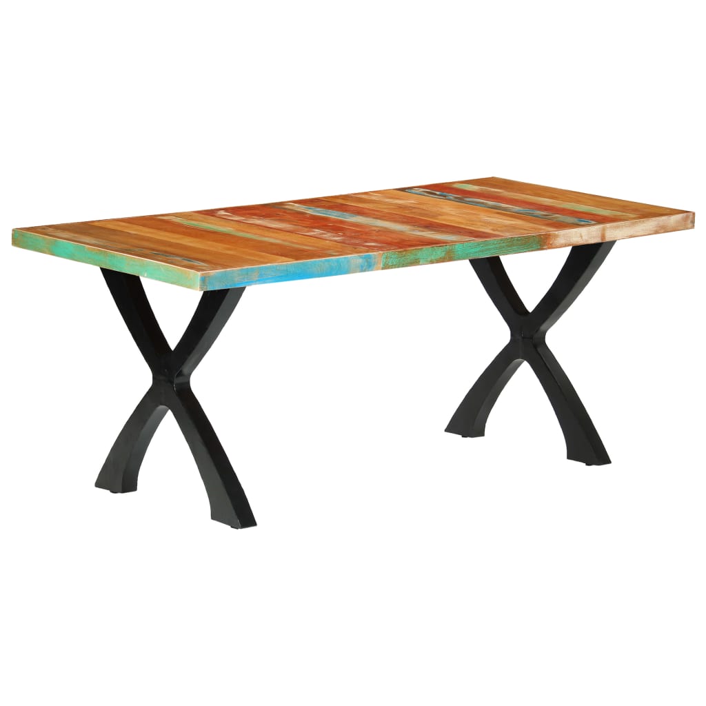 Ruokapöytä 180x90x76 cm kierrätetty puu - Sisustajankoti.fi