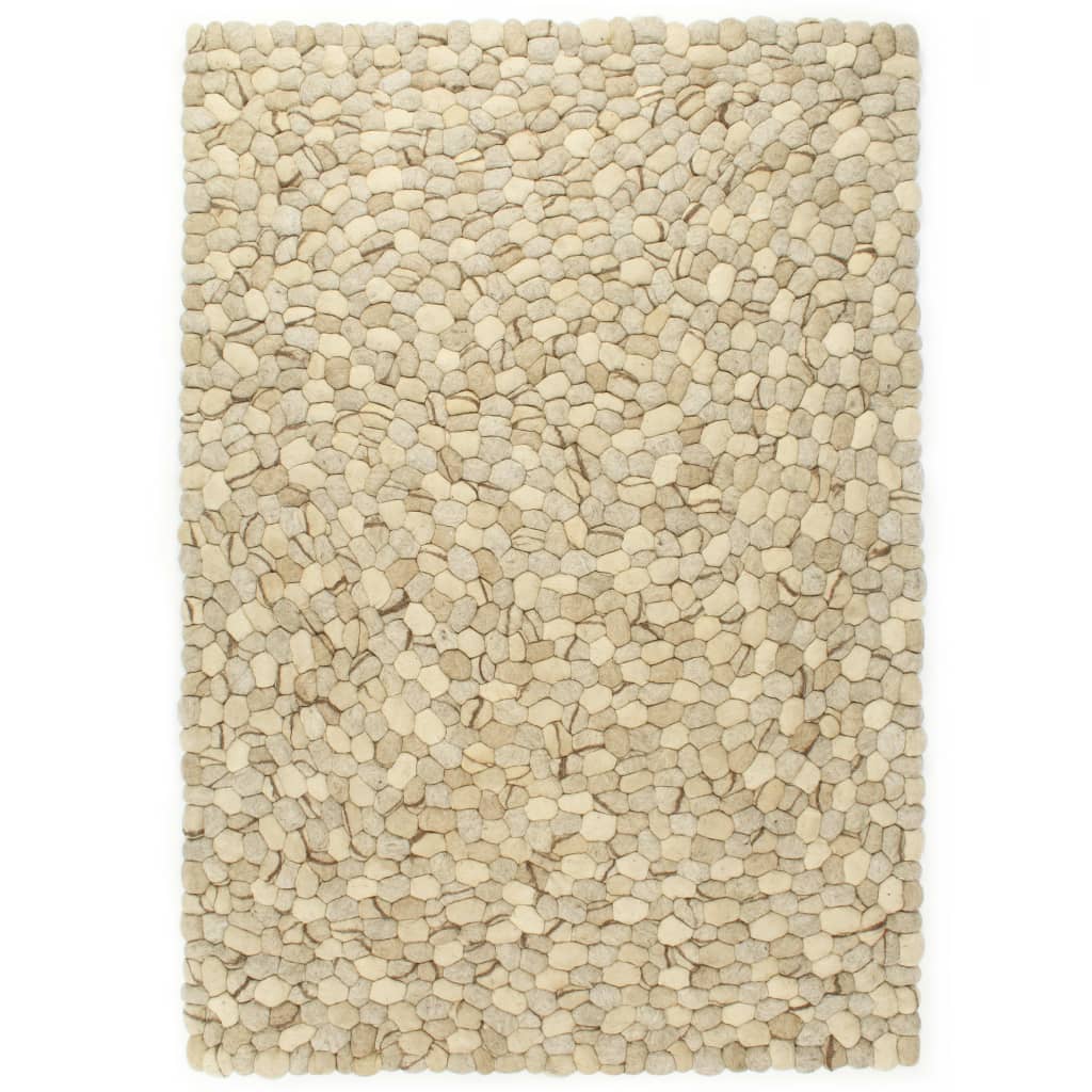 Matto villahuopa pikkukivet 160x230 cm beige/harmaa/ruskea - Sisustajankoti.fi