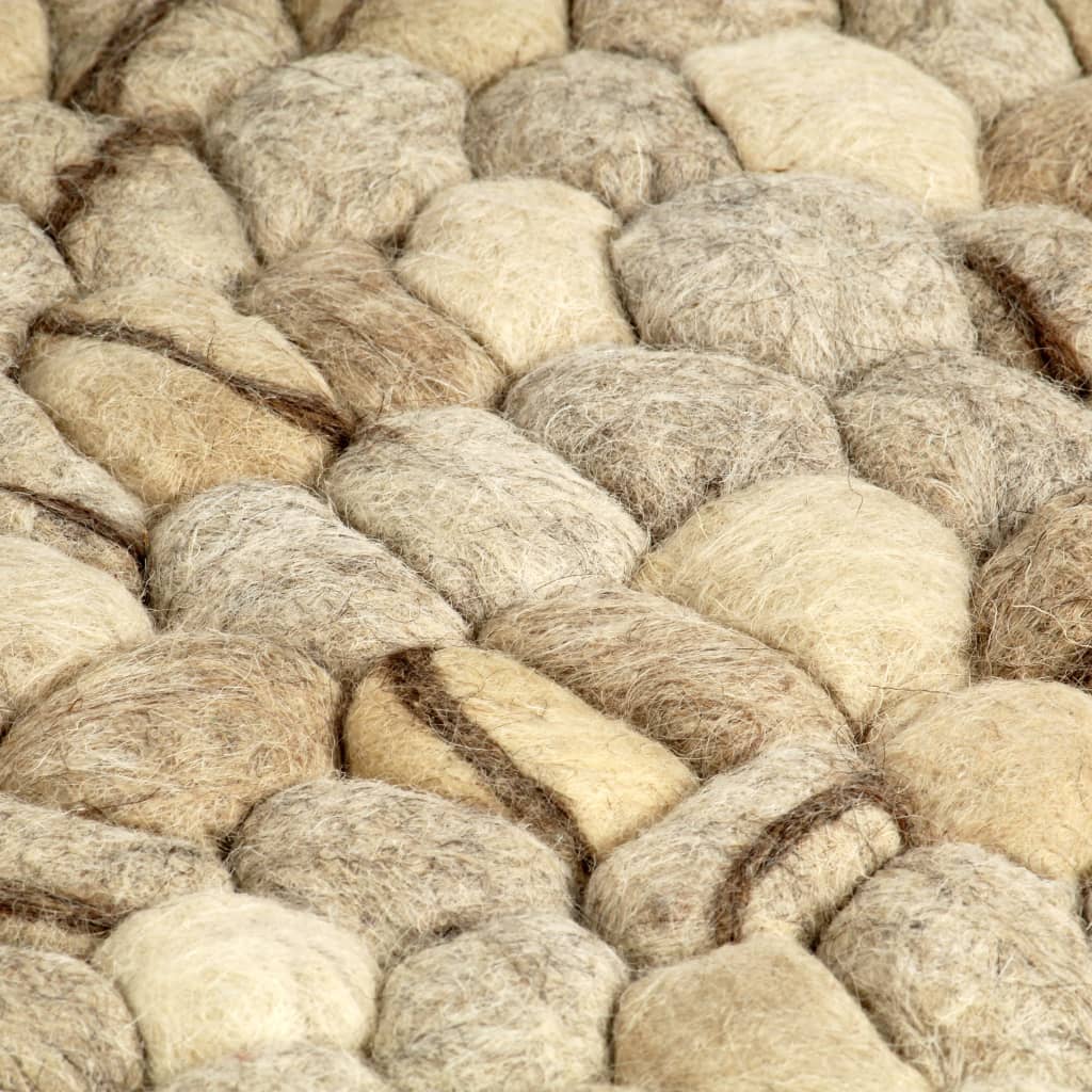 Matto villahuopa pikkukivet 160x230 cm beige/harmaa/ruskea - Sisustajankoti.fi
