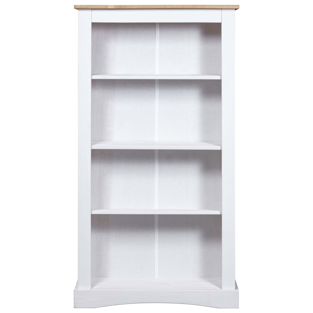 4-Kerroksinen Kirjahylly mänty Corona-sarja 81x29x150 cm - Sisustajankoti.fi