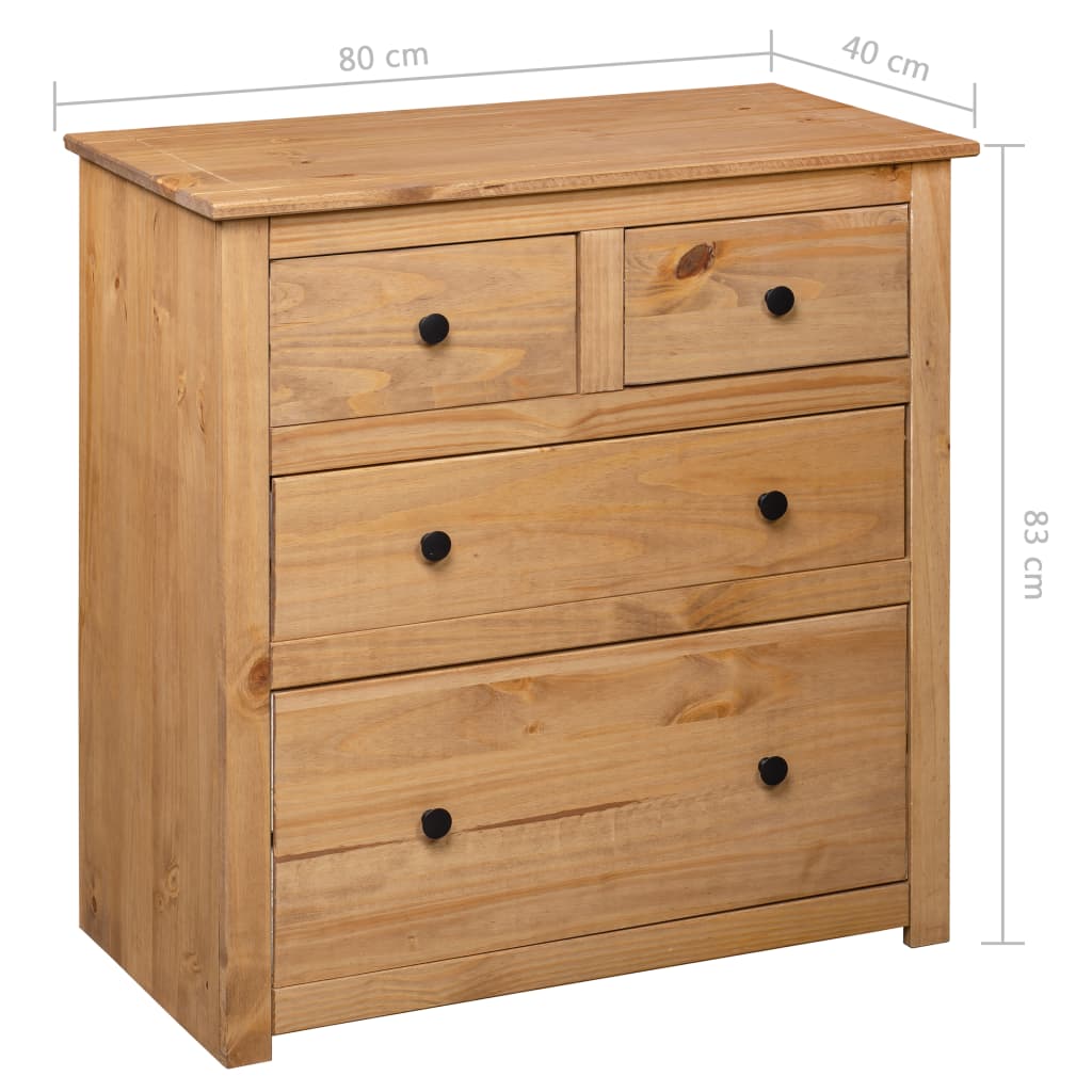 Senkki 80x40x83 cm mänty Panama-sarja - Sisustajankoti.fi