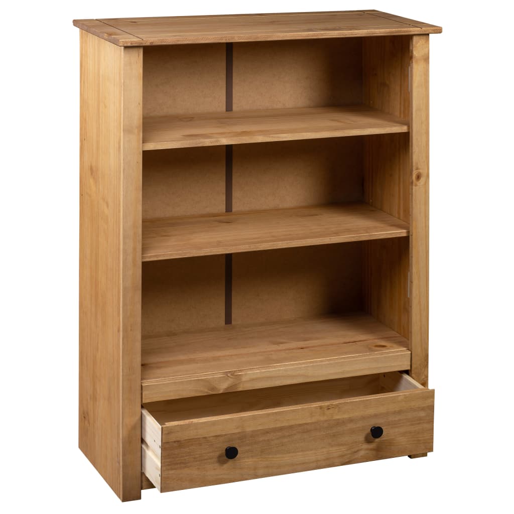 Kirjahylly 80x35x110 cm täysi mänty Panama-sarja - Sisustajankoti.fi