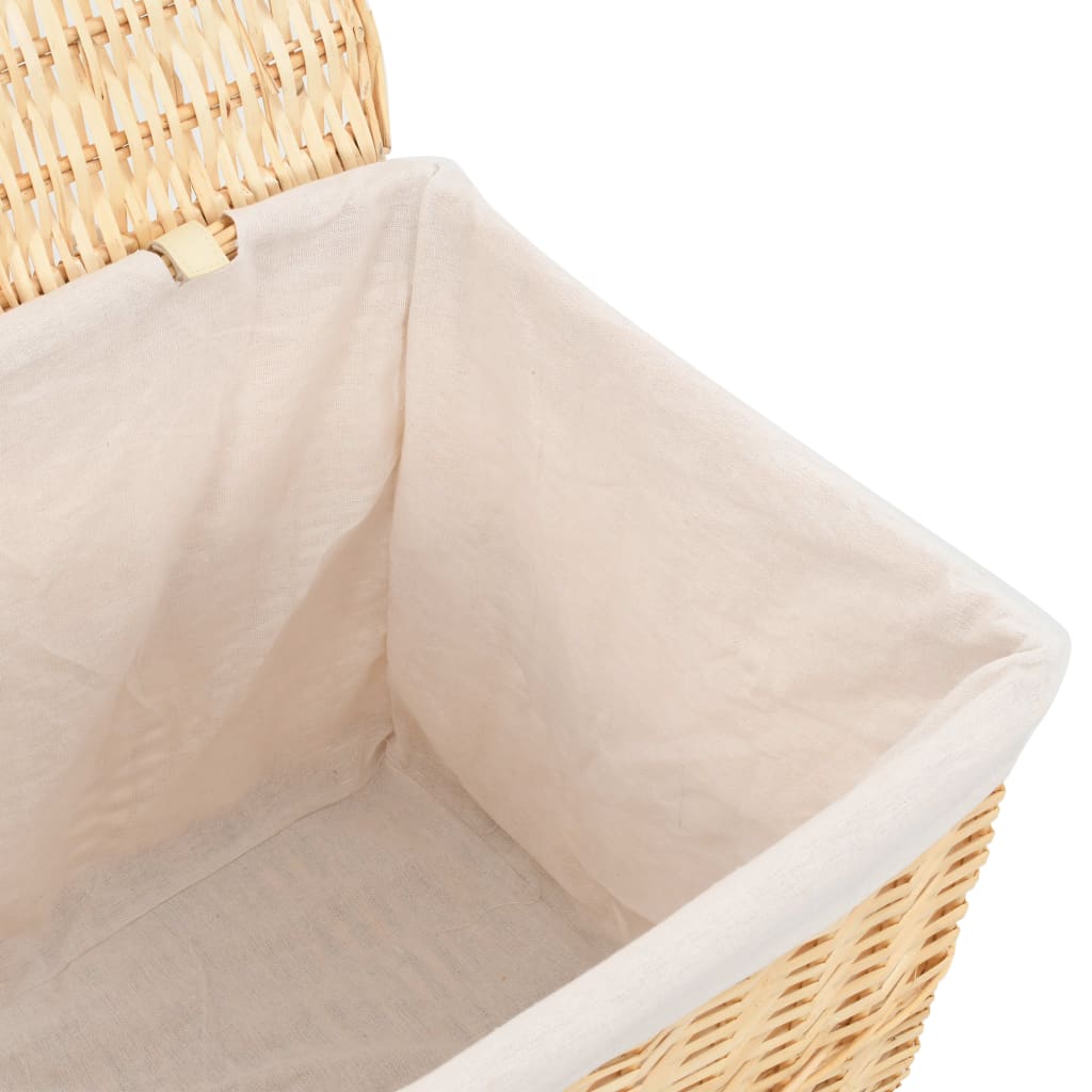 6-osainen pinottava korisarja luonnollinen paju - Sisustajankoti.fi