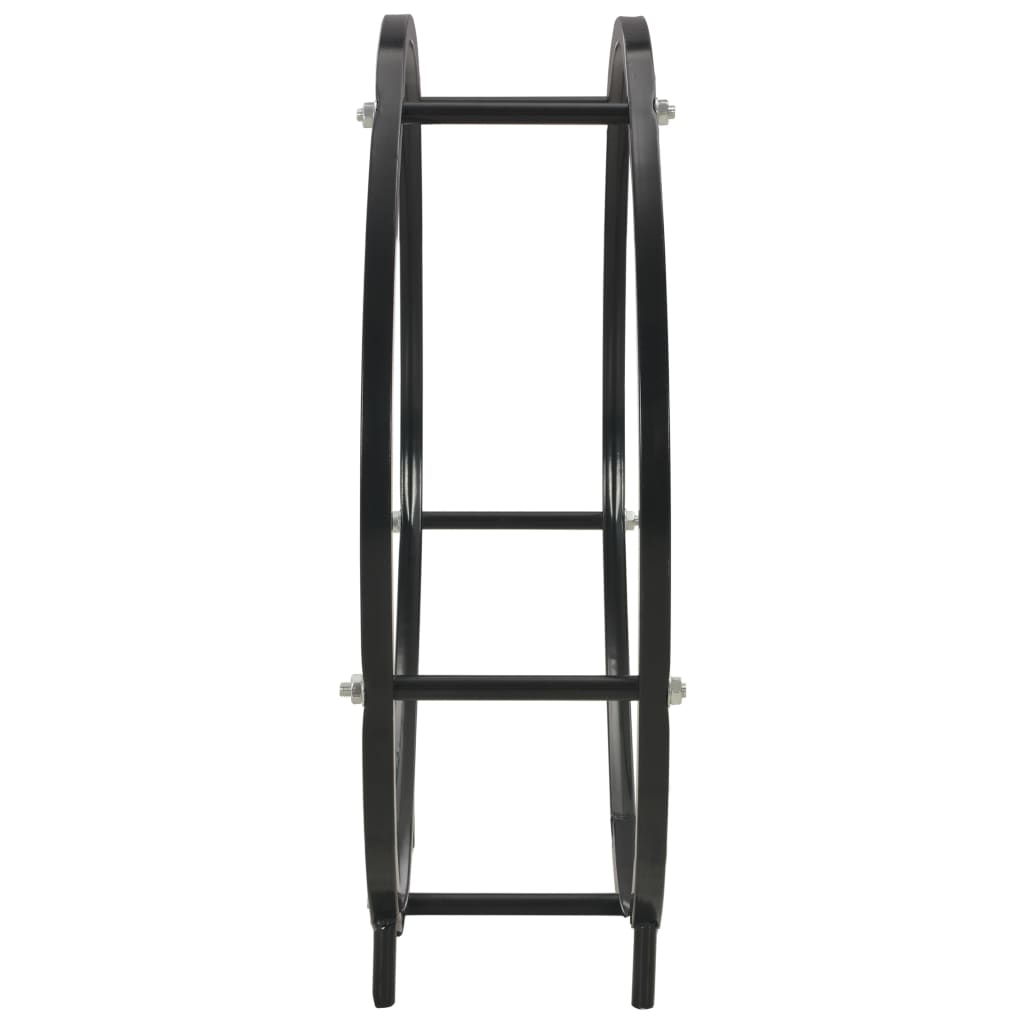 Polttopuuteline musta 70x20x70 cm teräs - Sisustajankoti.fi