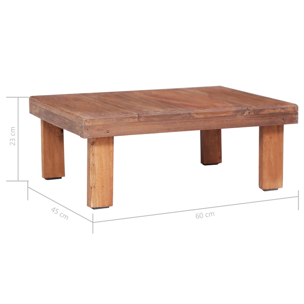 Sohvapöytä 60x45x23 cm täysi uusiokäytetty puu - Sisustajankoti.fi
