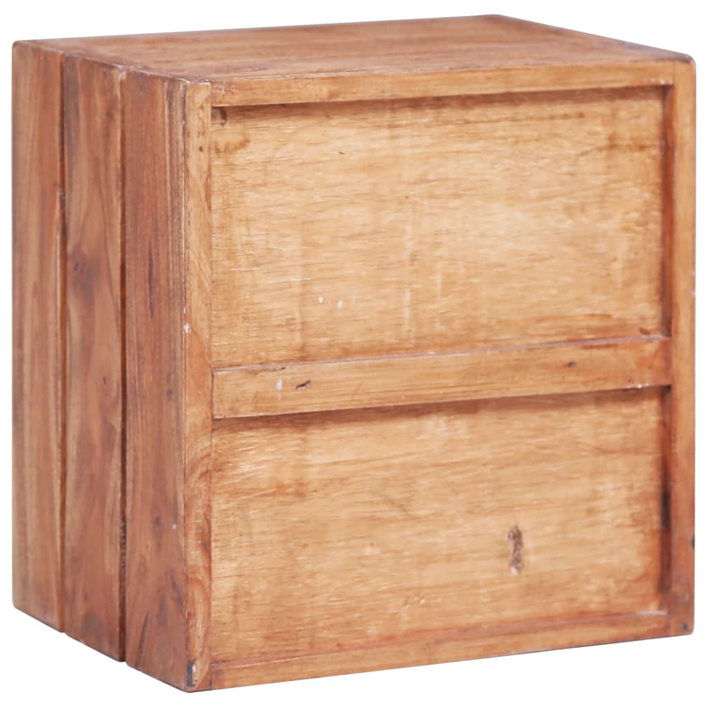 Yöpöytä 3 vetolaatikolla 35x25x35 cm kierrätetty täyspuu - Sisustajankoti.fi