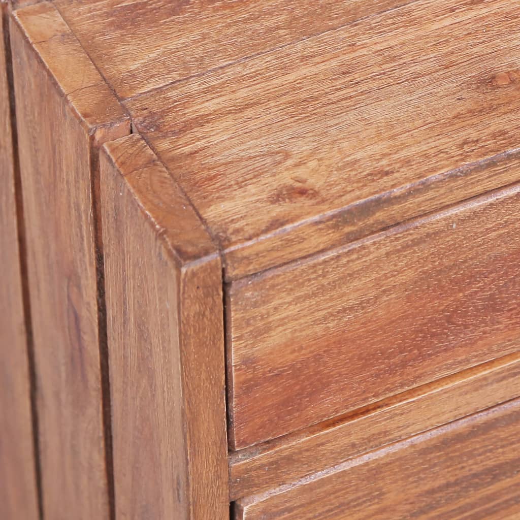 Yöpöytä 3 vetolaatikolla 35x25x35 cm kierrätetty täyspuu - Sisustajankoti.fi