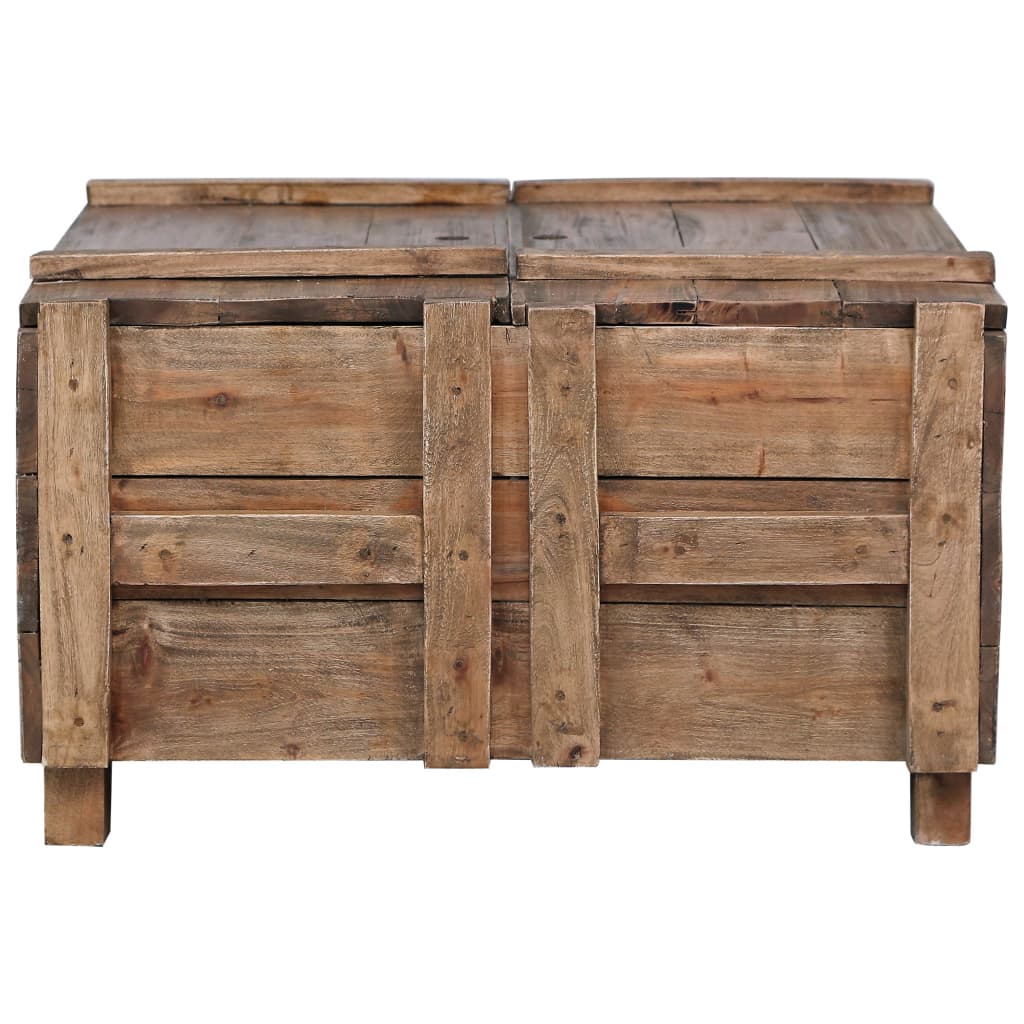Sohvapöytä 65x65x38 cm kierrätetty täyspuu - Sisustajankoti.fi
