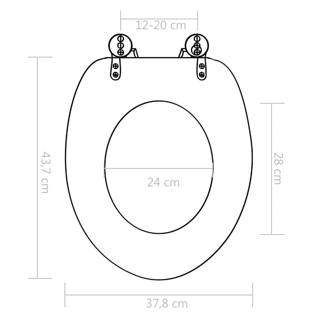 WC-istuin 2 kpl soft close kansilla MDF vanha puu -kuosi - Sisustajankoti.fi