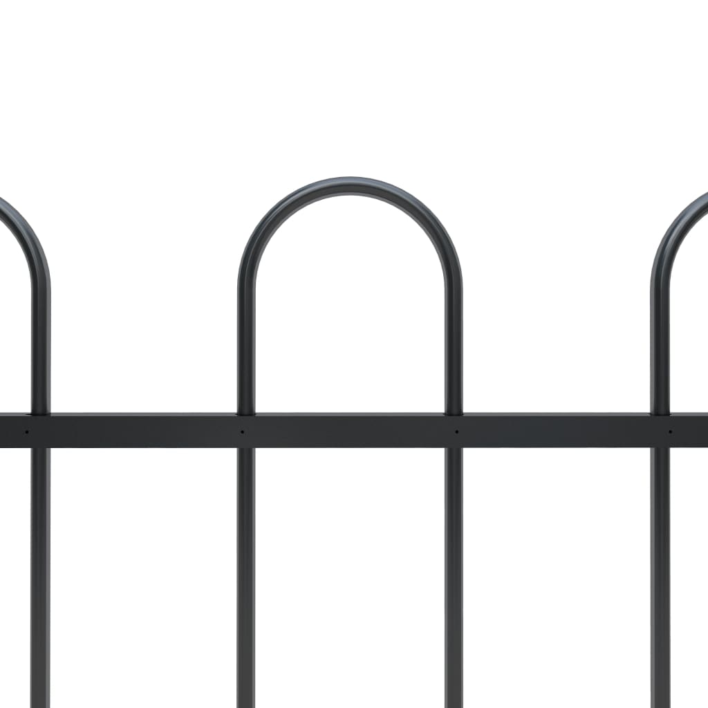 Puutarha-aita kaarikärjillä 3,4x1 m teräs musta - Sisustajankoti.fi