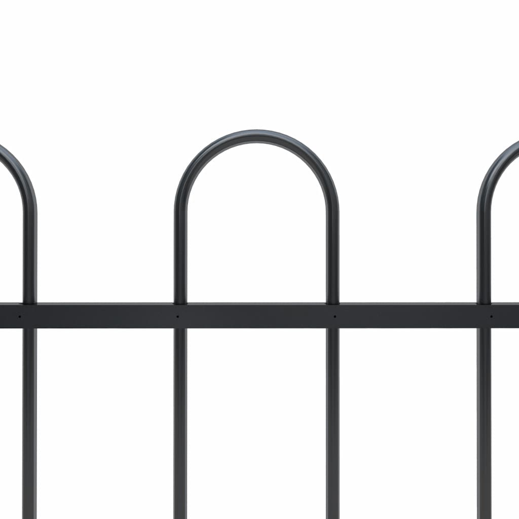 Puutarha-aita kaarikärjillä 8,5x1 m teräs musta - Sisustajankoti.fi