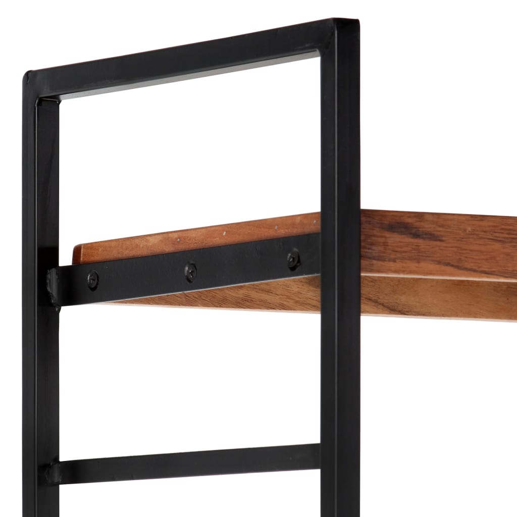 Kirjahylly 4 tasoa 80x30x180 cm täysi akaasiapuu - Sisustajankoti.fi