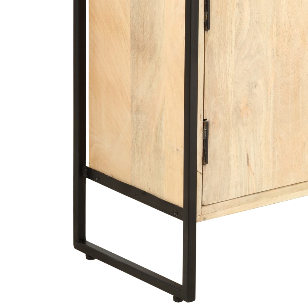 Kirjahylly 4 tasoa 80x30x180 cm täysi mangopuu - Sisustajankoti.fi