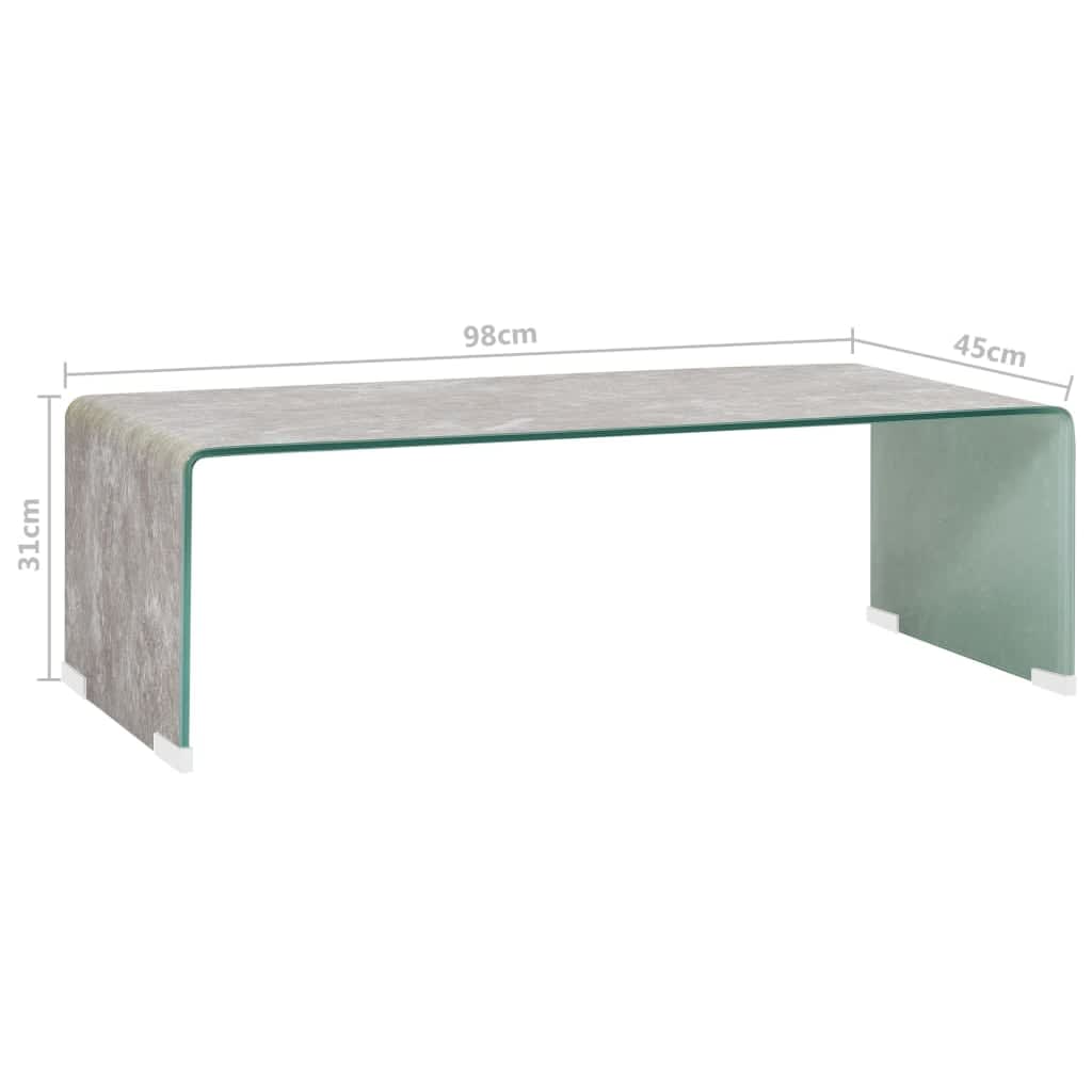 Sohvapöytä ruskea marmori 98x45x31 cm karkaistu lasi - Sisustajankoti.fi