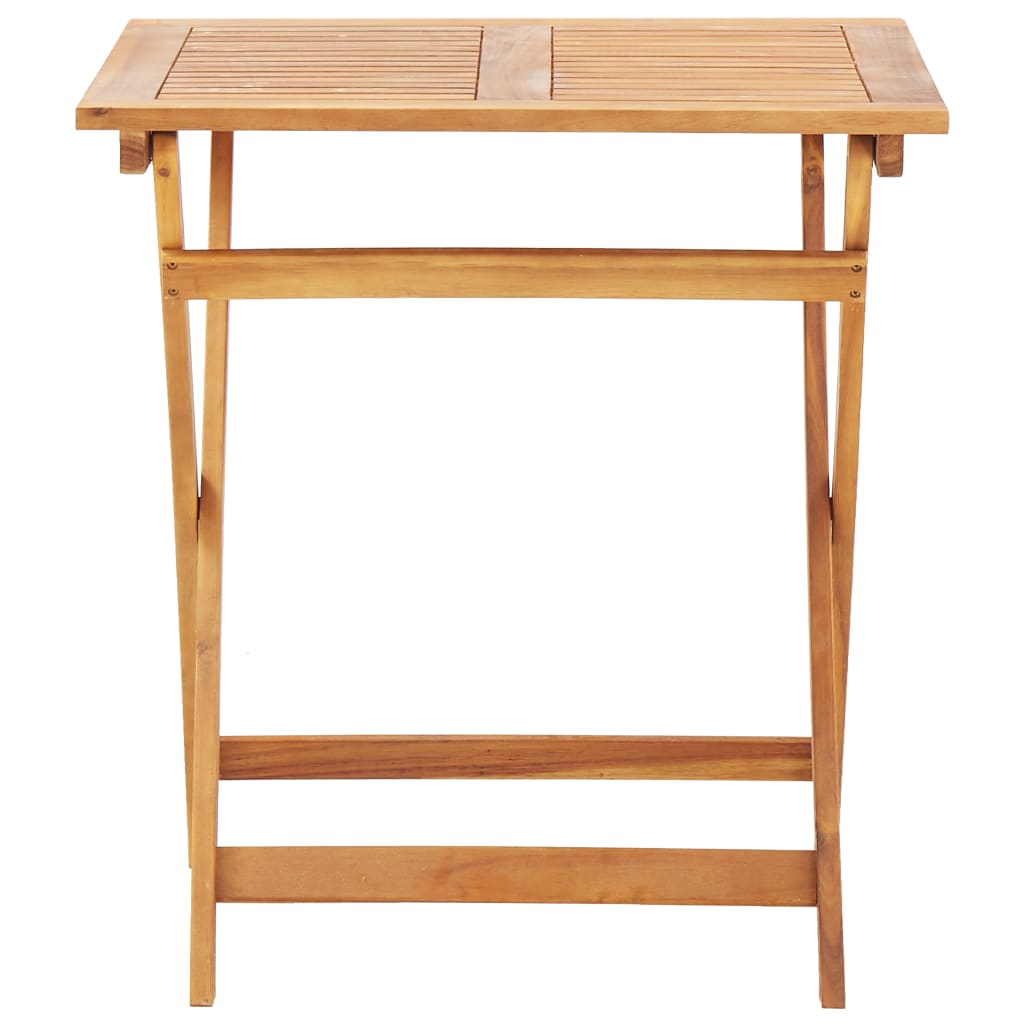 Kokoontaittuva puutarhapöytä 70x70x75 cm täysi akaasiapuu - Sisustajankoti.fi