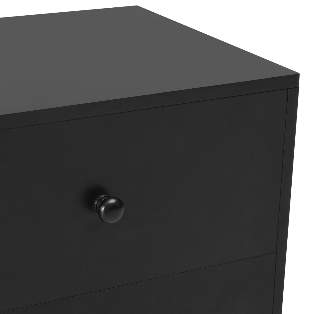 Yöpöydät 2 kpl musta 40x30x50 cm täysi mänty - Sisustajankoti.fi
