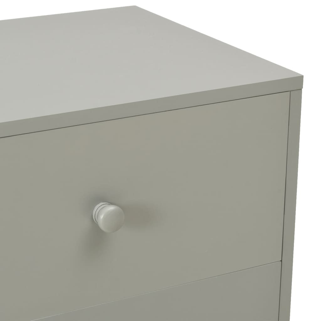Yöpöydät 2 kpl harmaa 40x30x50 cm täysi mänty - Sisustajankoti.fi