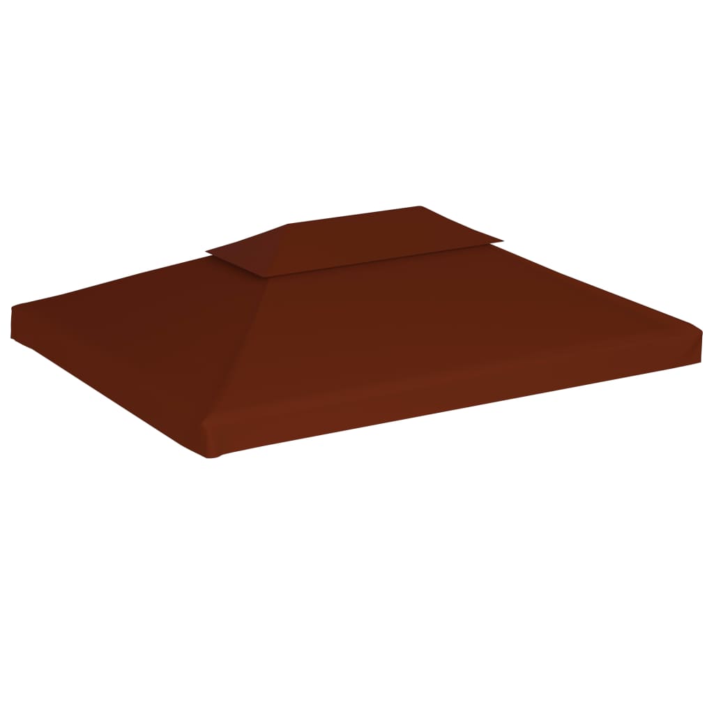 Huvimajan katto 2 kerrosta 310 g / m² 4x3 m terrakotta - Sisustajankoti.fi