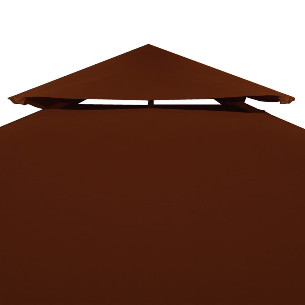 Huvimajan katto 2 kerrosta 310 g / m² 4x3 m terrakotta - Sisustajankoti.fi