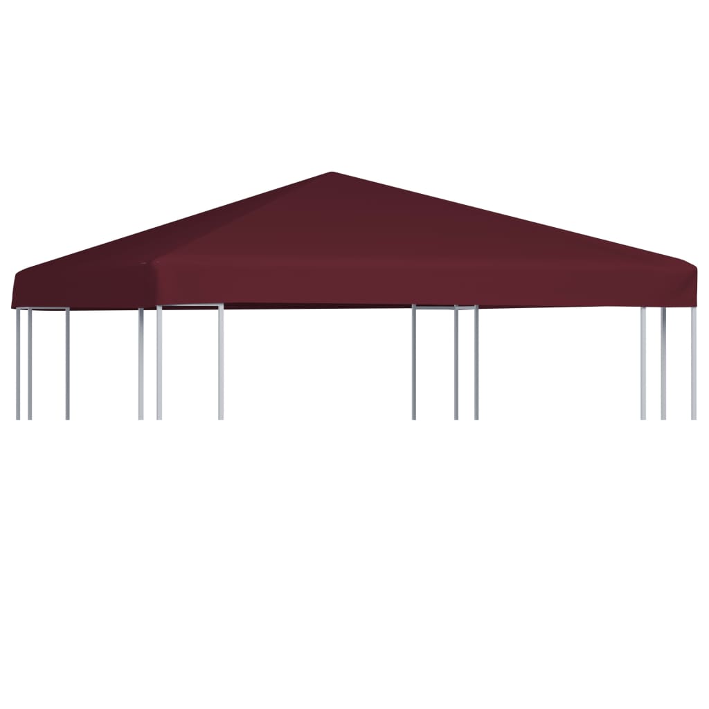 Huvimajan katto 310 g / m² 3x3 m viininpunainen - Sisustajankoti.fi