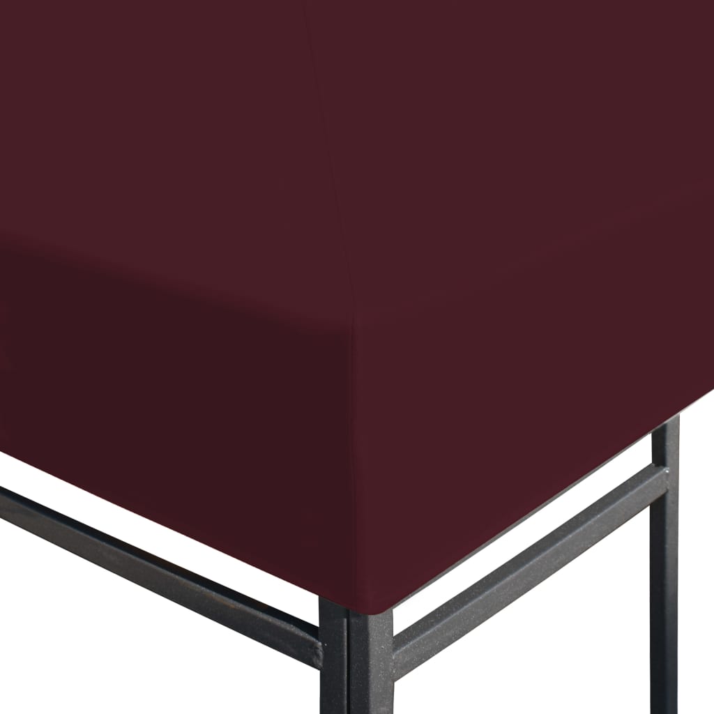 Huvimajan katto 310 g / m² 3x3 m viininpunainen - Sisustajankoti.fi