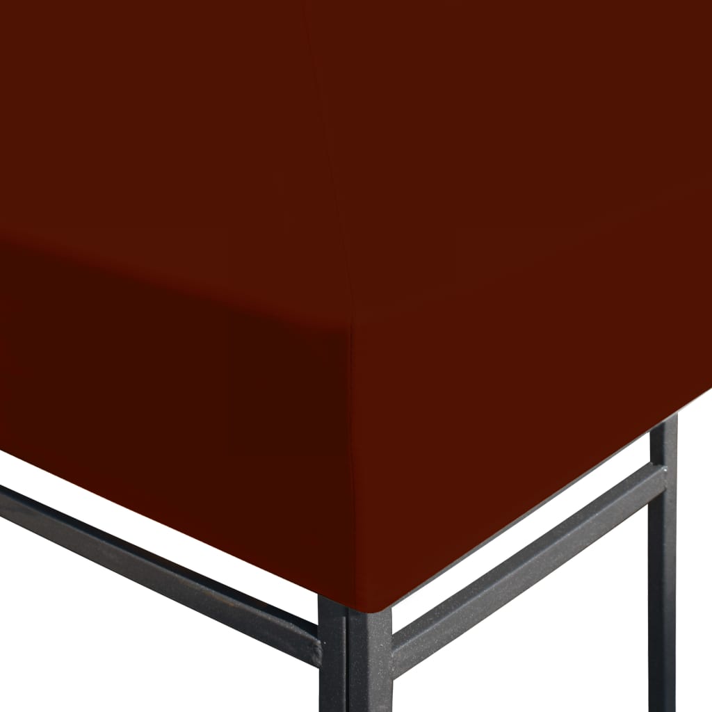 Huvimajan katto 310 g / m² 3x3 m terrakotta - Sisustajankoti.fi