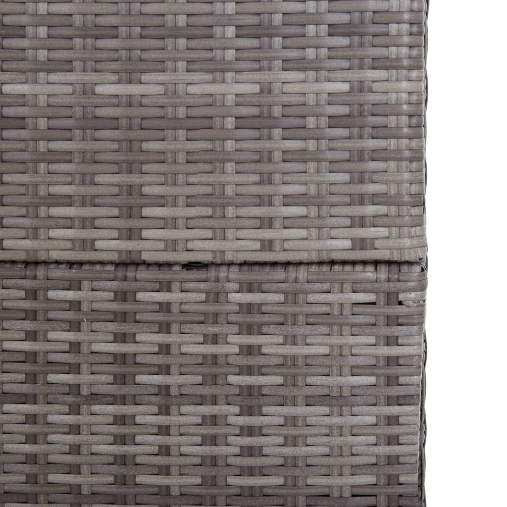 Ulkosäilytyslaatikko harmaa 150x100x100 cm polyrottinki - Sisustajankoti.fi