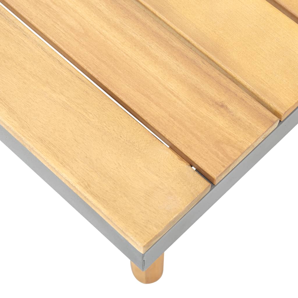 Puutarhan sohvapöytä 60x60x31,5 cm täysi akaasiapuu - Sisustajankoti.fi