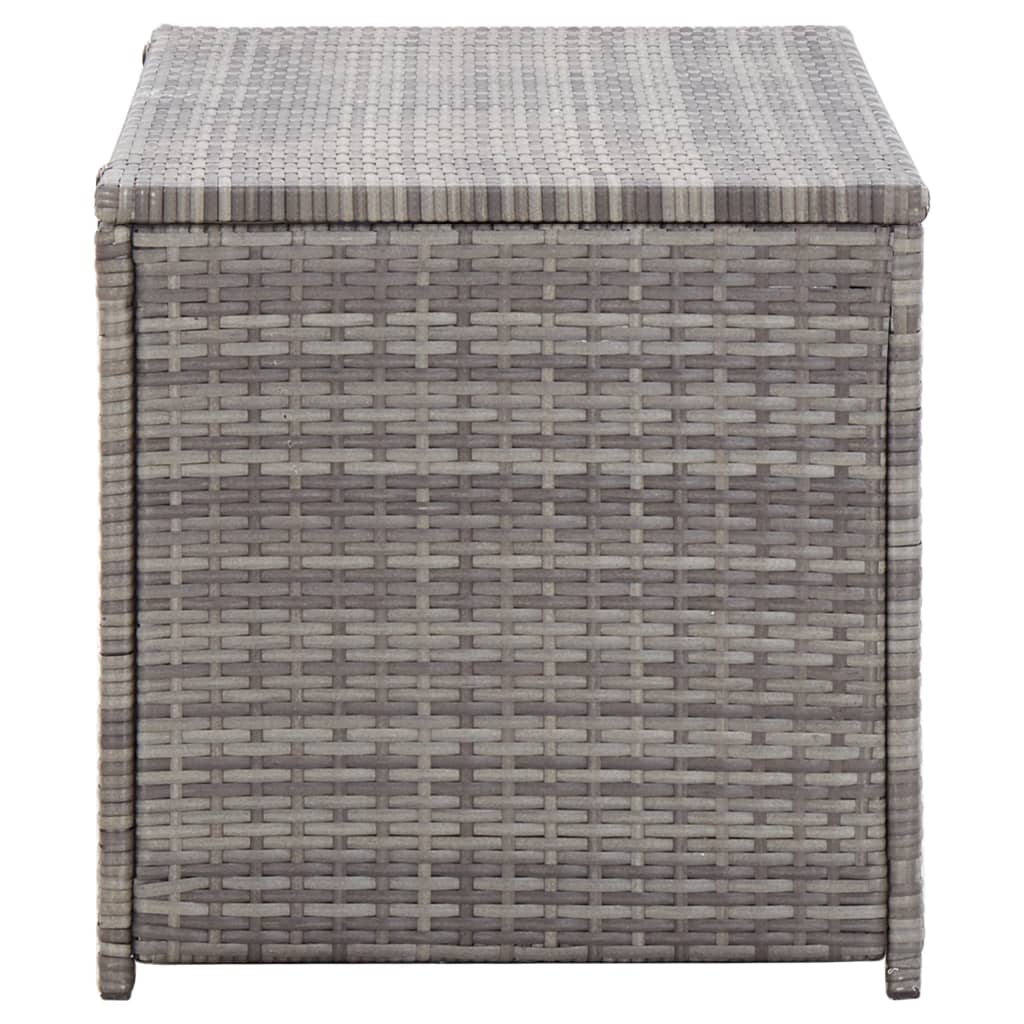 Puutarhan säilytyslaatikko polyrottinki 100x50x50 cm harmaa - Sisustajankoti.fi