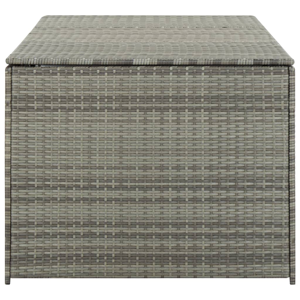 Puutarhan säilytyslaatikko polyrottinki 180x90x75 cm harmaa - Sisustajankoti.fi
