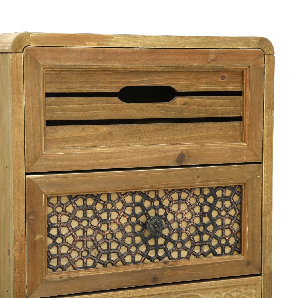 Senkki 5 vetolaatikolla ruskea 37x30x97,5 cm puu - Sisustajankoti.fi