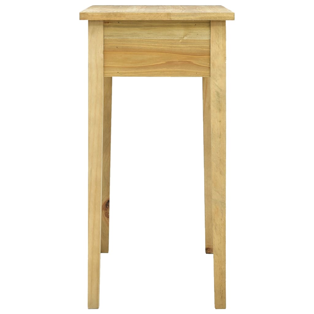 Konsolipöytä 2 laatikolla kaiverrettu ruskea 96x40x78 cm puu - Sisustajankoti.fi