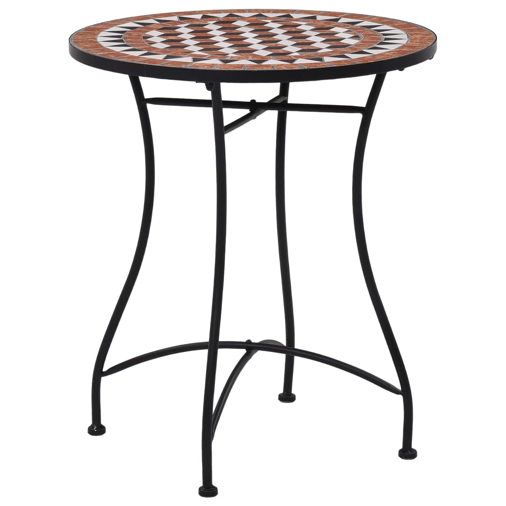 Mosaiikkibistropöytä ruskea 60 cm keramiikka - Sisustajankoti.fi