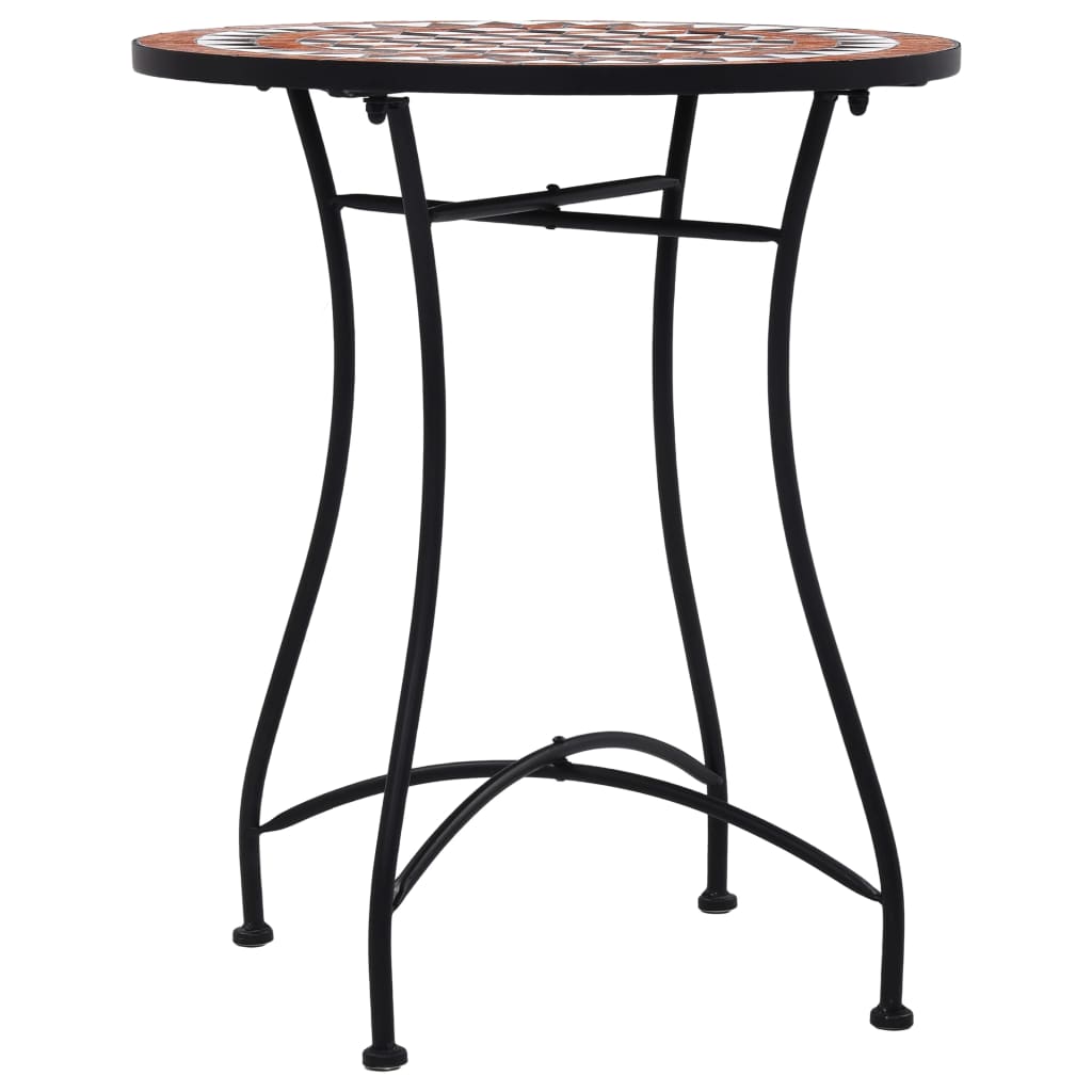 Mosaiikkibistropöytä ruskea 60 cm keramiikka - Sisustajankoti.fi