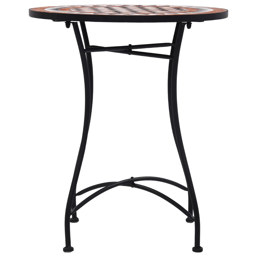 Mosaiikkibistropöytä ruskea 60 cm keramiikka - Sisustajankoti.fi