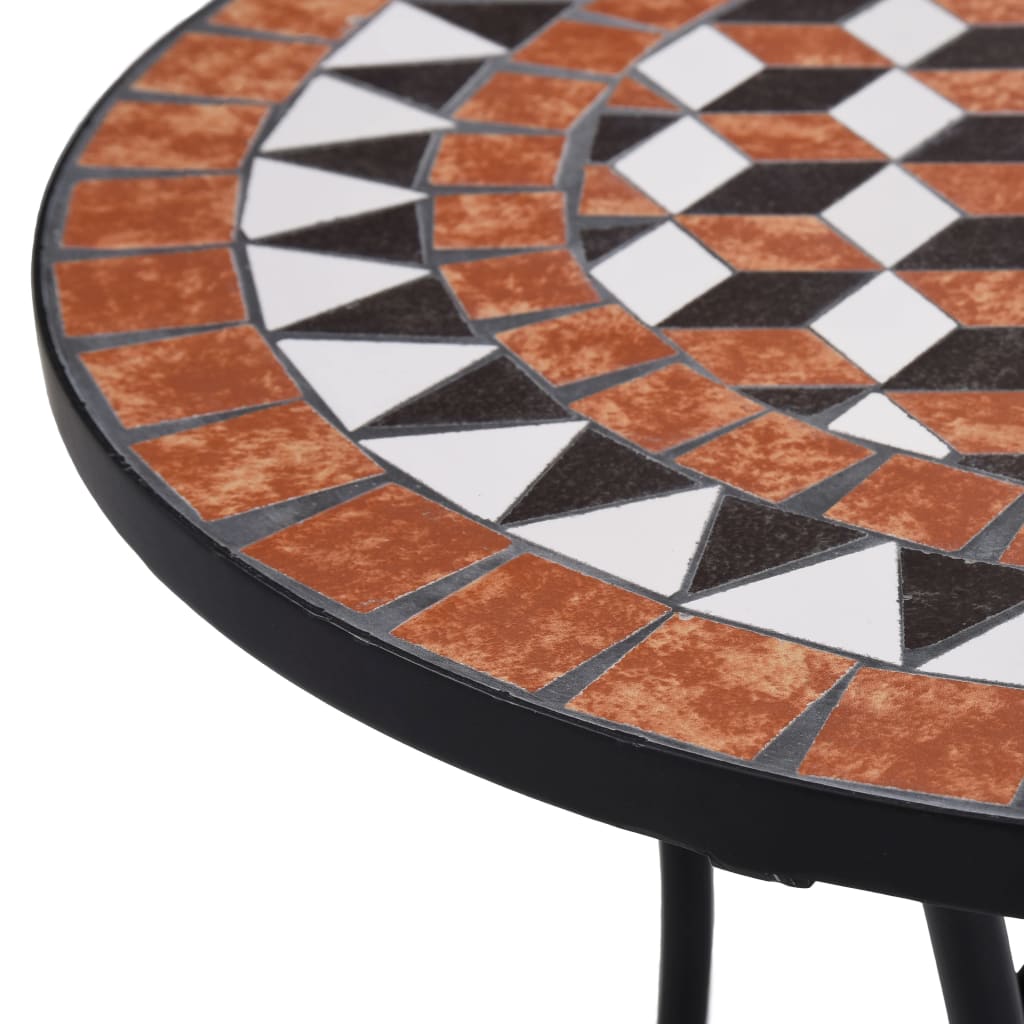 Mosaiikkibistropöytä ruskea 60 cm keramiikka - Sisustajankoti.fi