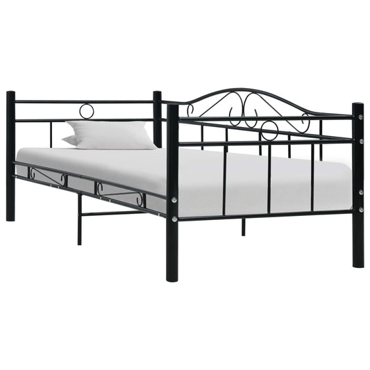 Päivävuoteenrunko musta metalli 90x200 cm - Sisustajankoti.fi