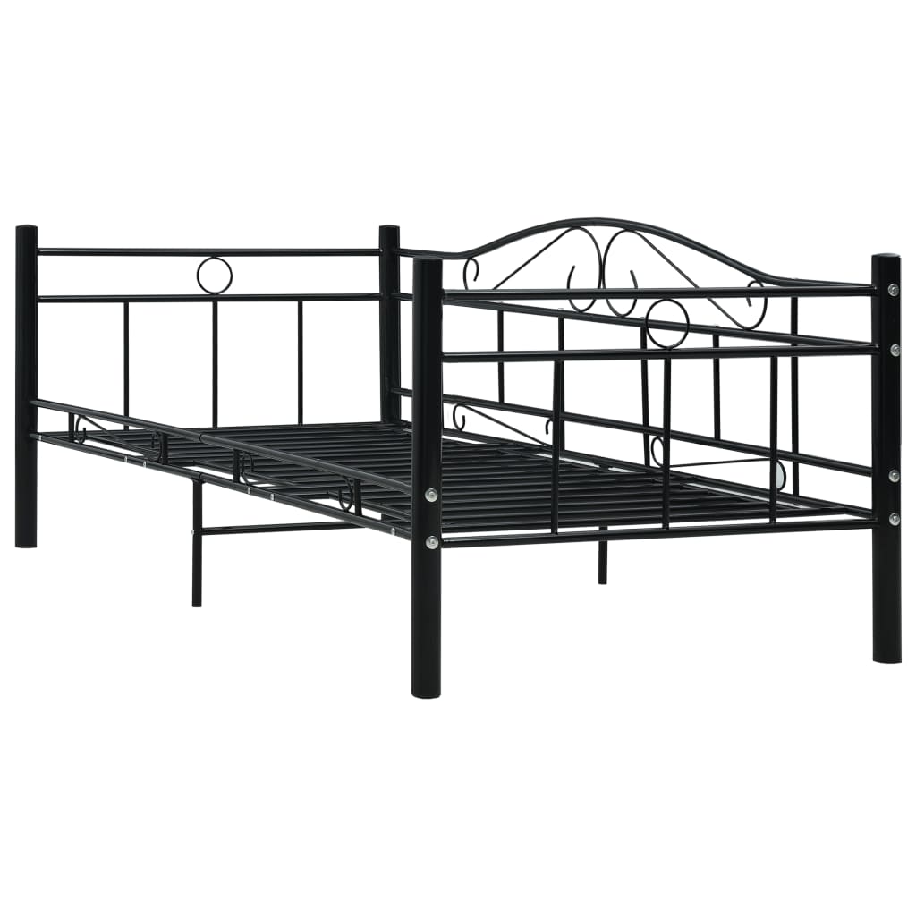 Päivävuoteenrunko musta metalli 90x200 cm - Sisustajankoti.fi