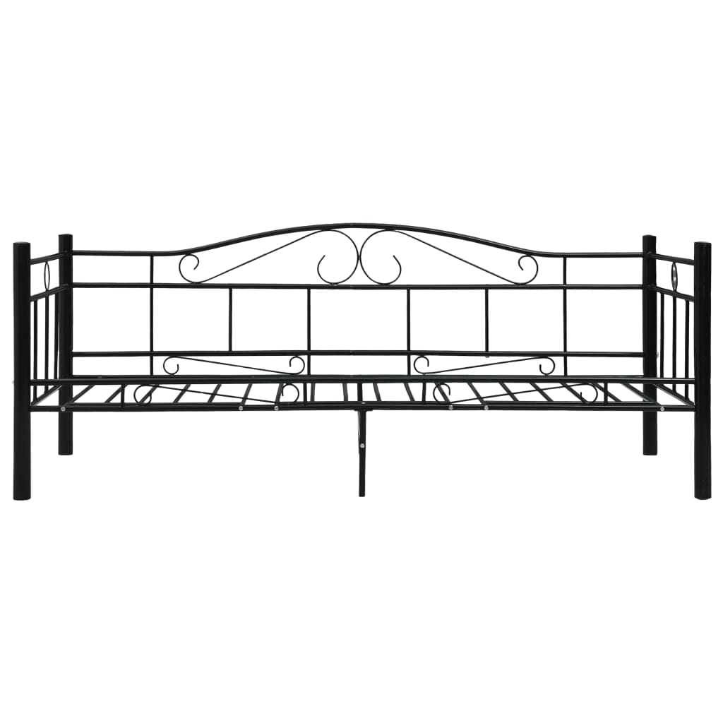 Päivävuoteenrunko musta metalli 90x200 cm - Sisustajankoti.fi