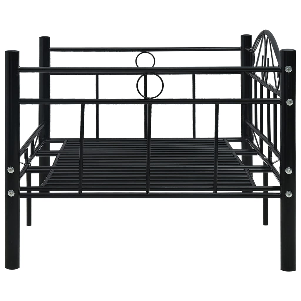 Päivävuoteenrunko musta metalli 90x200 cm - Sisustajankoti.fi
