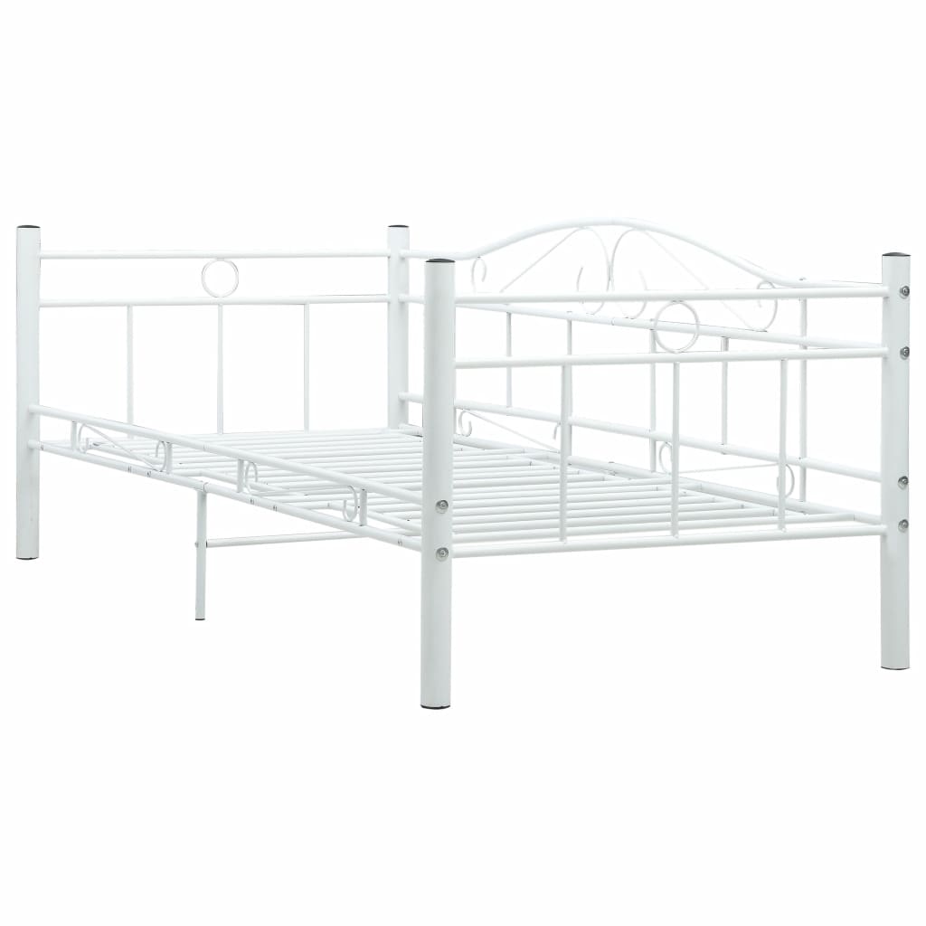 Päivävuoteenrunko valkoinen metalli 90x200 cm - Sisustajankoti.fi