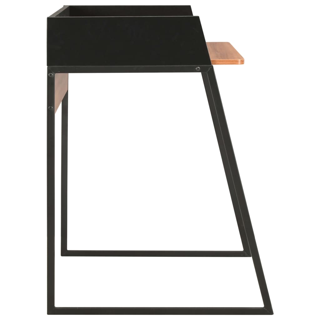 Työpöytä musta ja ruskea 90x60x88 cm - Sisustajankoti.fi