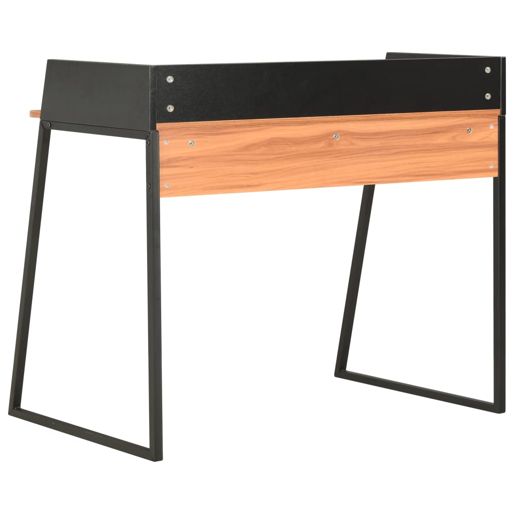Työpöytä musta ja ruskea 90x60x88 cm - Sisustajankoti.fi