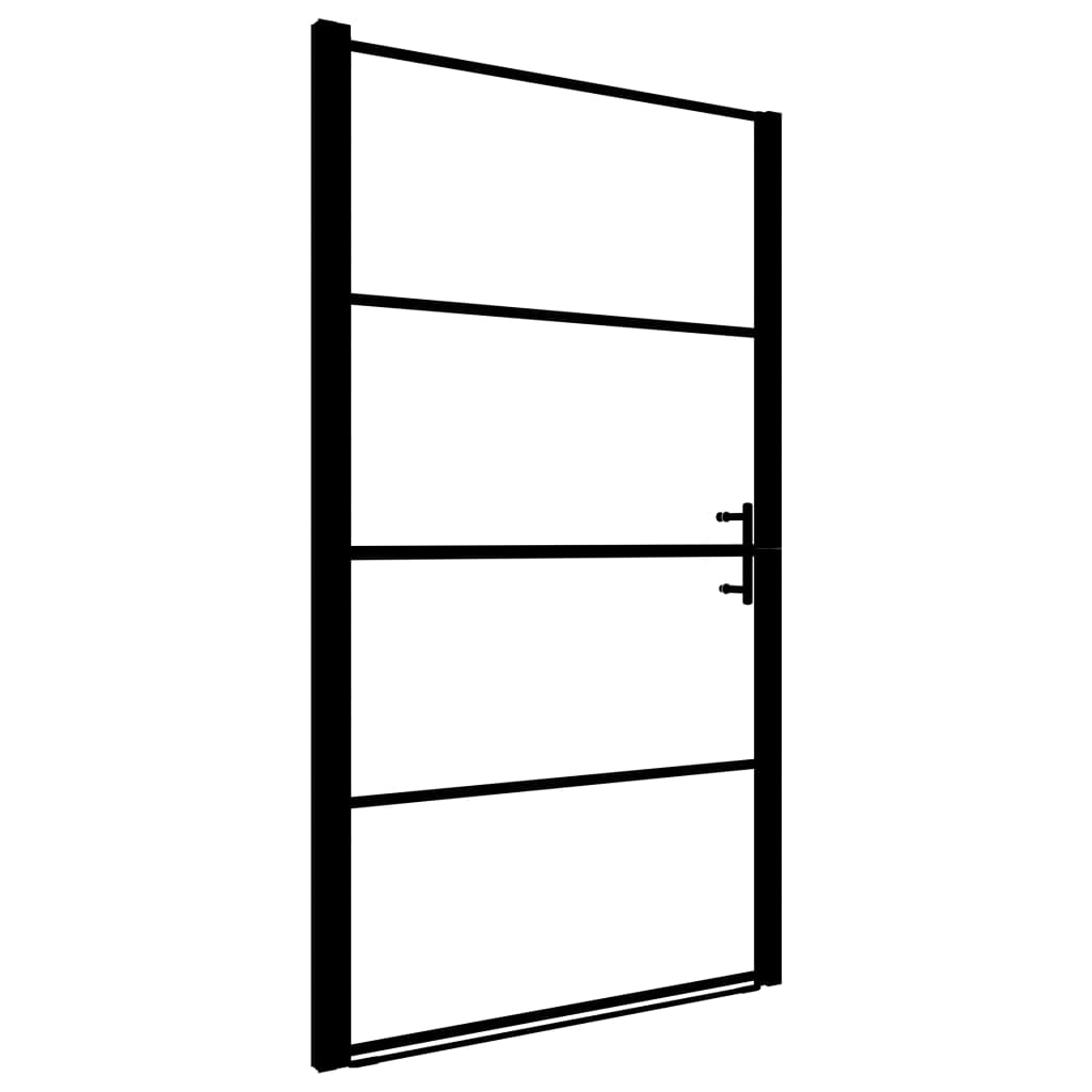 Suihkuovi karkaistu lasi 81x195 cm musta - Sisustajankoti.fi