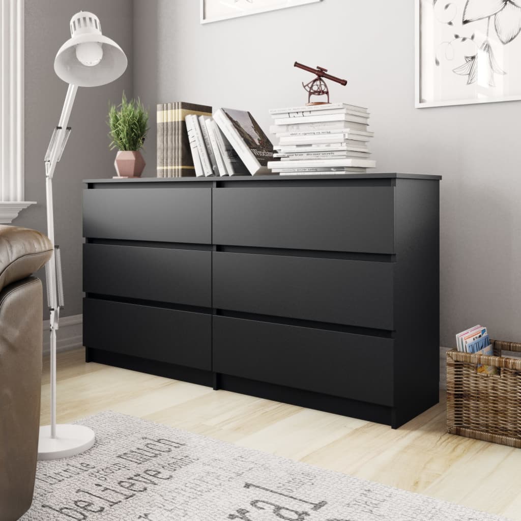 Senkki musta 140x35x76 cm - Sisustajankoti.fi