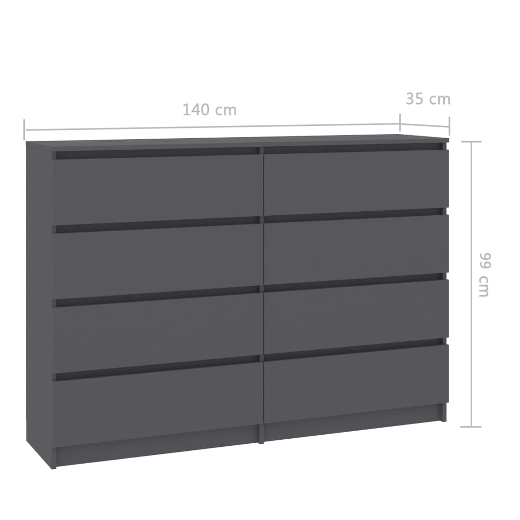 Senkki harmaa 140x35x99 cm - Sisustajankoti.fi