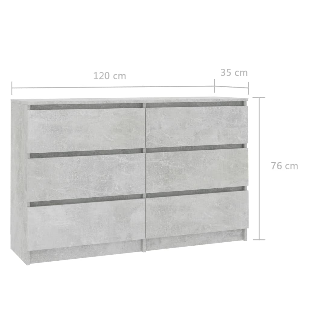Senkki betoninharmaa 120x35x76 cm - Sisustajankoti.fi