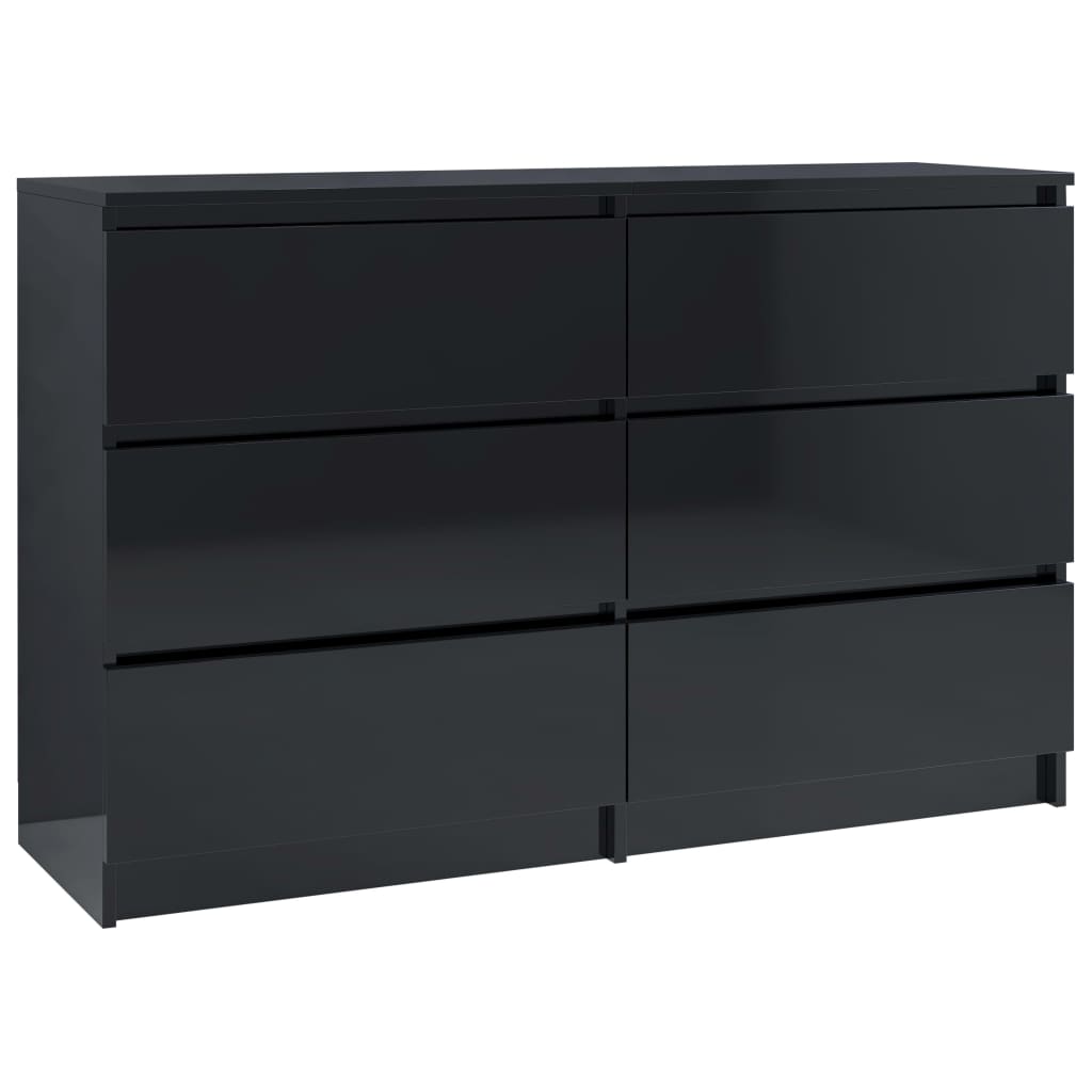 Senkki korkeakiilto musta 120x35x76 cm - Sisustajankoti.fi