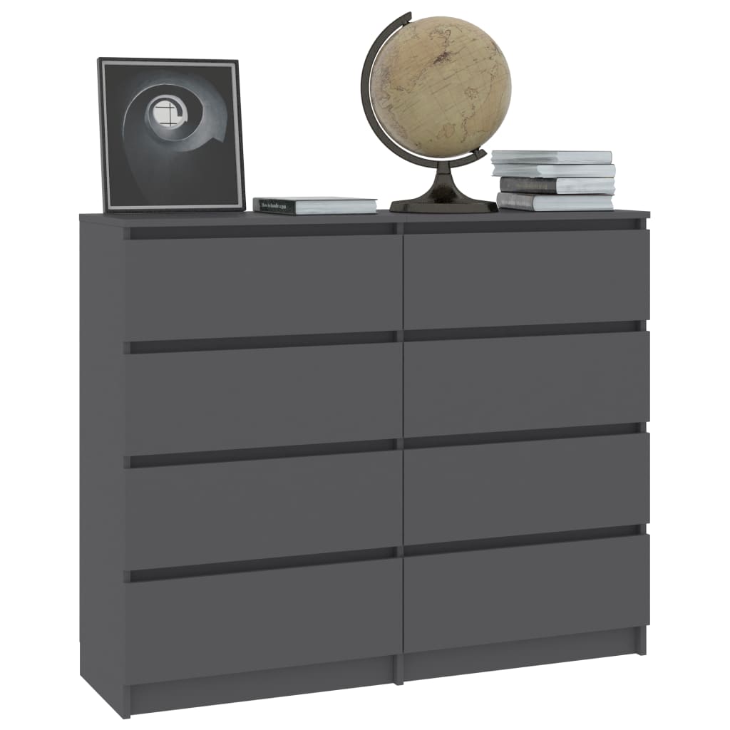 Laatikosto senkki harmaa 120x35x99 cm - Sisustajankoti.fi